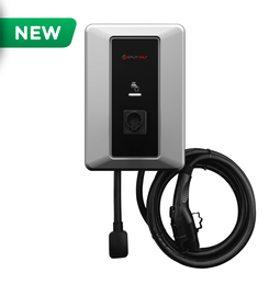 Splitvolt Level 2 EV Charging Station, Indoor/Outdoor 50A (Hardwired) charging/40A (NEMA 14-50), RFID Authentication, US Support, 23ft Cable, J1772