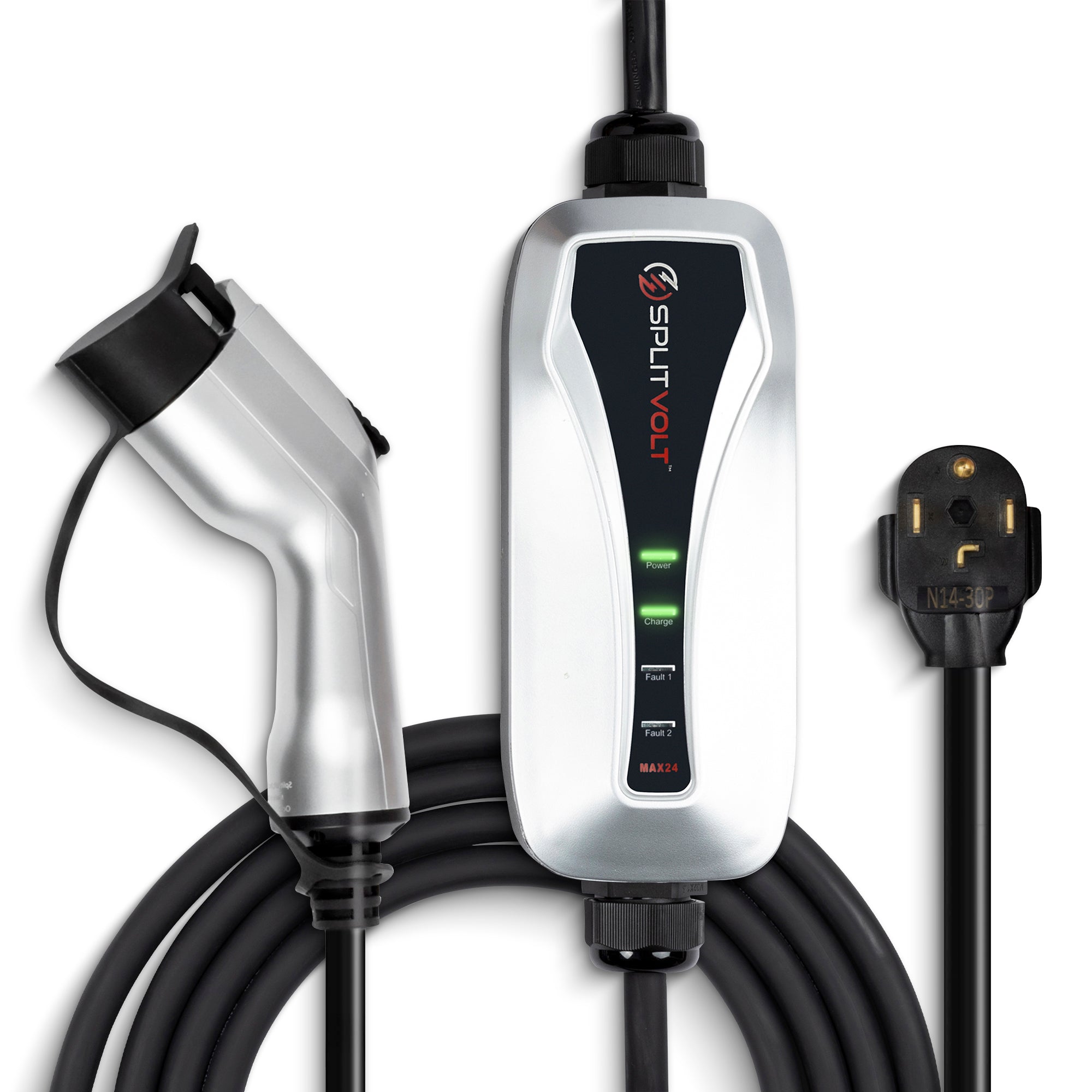 Splitvolt Level 2 24 amp NEMA 14-30 EV charger