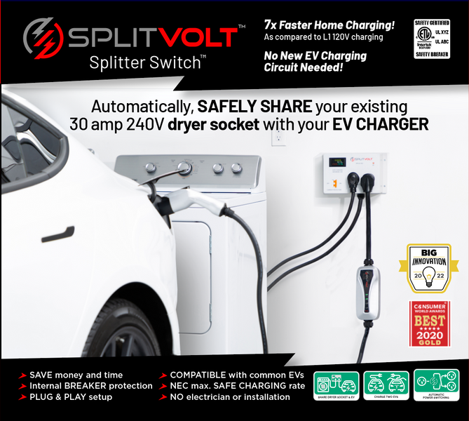 Splitvolt — Easy, Cheap, and Safe Home EV Fast Charging
