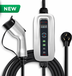 Adjustable up to 24 Amps - EV Charger (240V, 26ft cable, NEMA 10-30, Level 2 Portable) J1772 Plug with Travel Bag