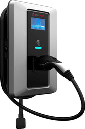 Splitvolt Level 2 Smart EV Charging Station - Connected, Adjustable 12kW, Display, Scheduling, RFID, NEMA 14-50, J1772, OCPP Compatible, Outdoor Rated, 23ft.