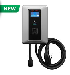 Splitvolt Level 2 Smart EV Charging Station - Connected, Adjustable 12kW, Display, Scheduling, RFID, NEMA 14-50, J1772, OCPP Compatible, Outdoor Rated, 23ft.