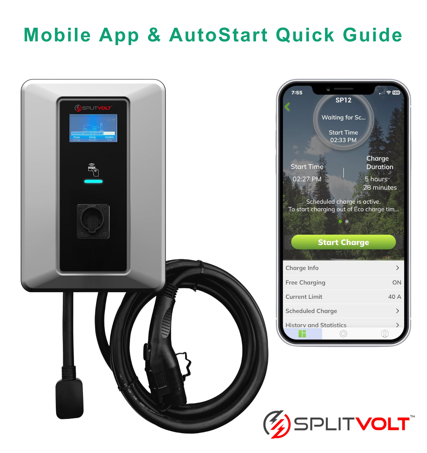 Wall Charger - Smart Model - Mobile App & AutoStart Quick Start Guide